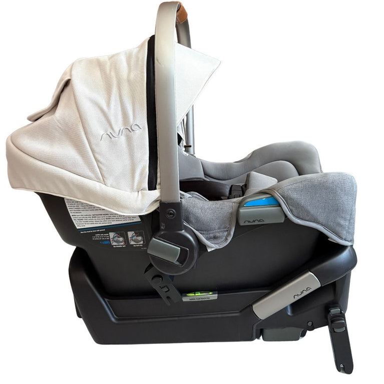 Nuna Pipa Klik Baby Car Seat with Isofix Base - Grey / Beige