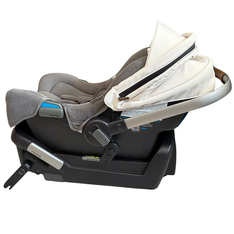Nuna Pipa Klik Baby Car Seat with Isofix Base - Grey / Beige
