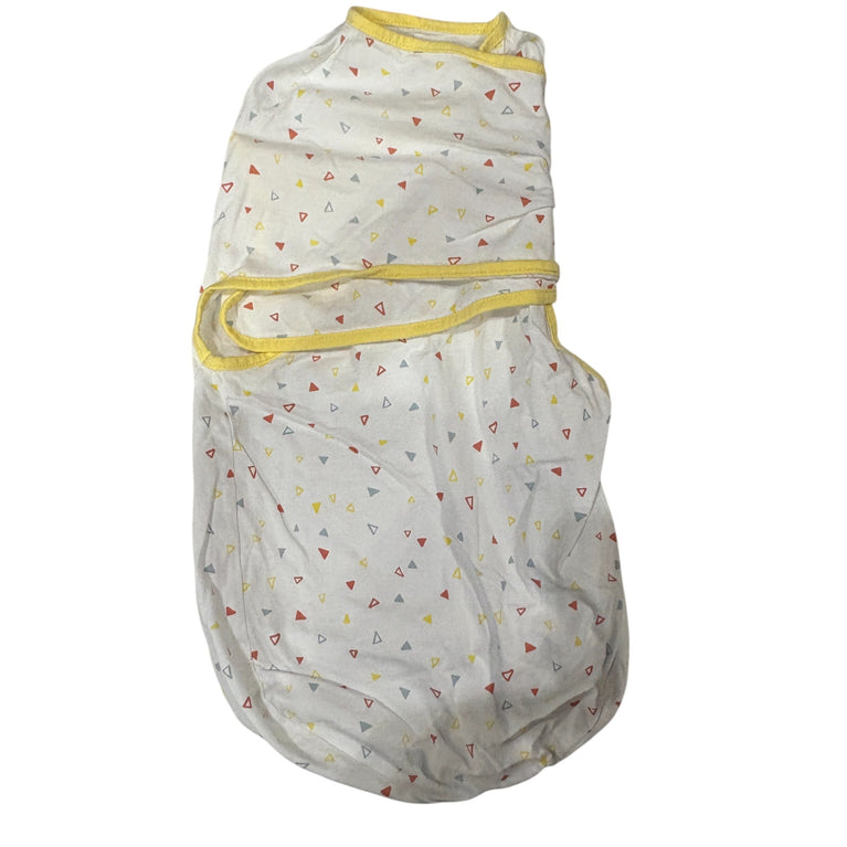 Clevamama Cotton Swaddle to Sleep Wrap - Yellow (0-3m)