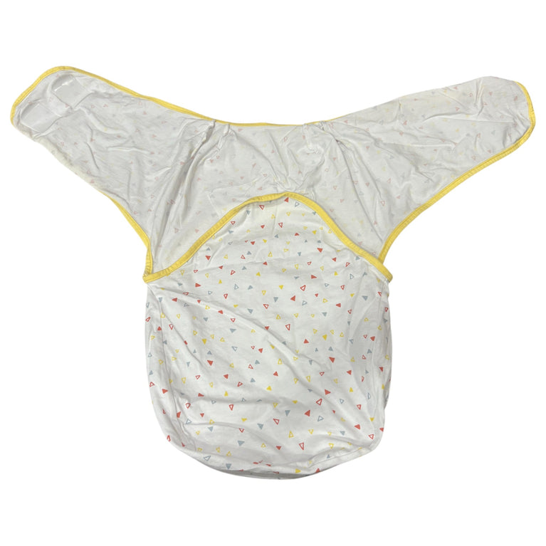 Clevamama Cotton Swaddle to Sleep Wrap - Yellow (0-3m)