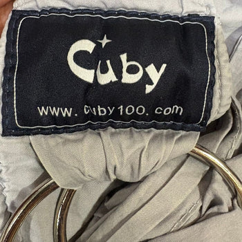 Cuby Baby Carrier Sling for Newborns (Natural Cotton) - Grey