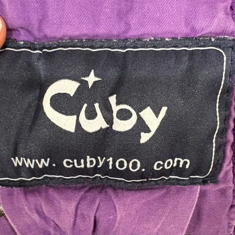 Cuby Baby Carrier Sling for Newborns (Natural Cotton) - Purple