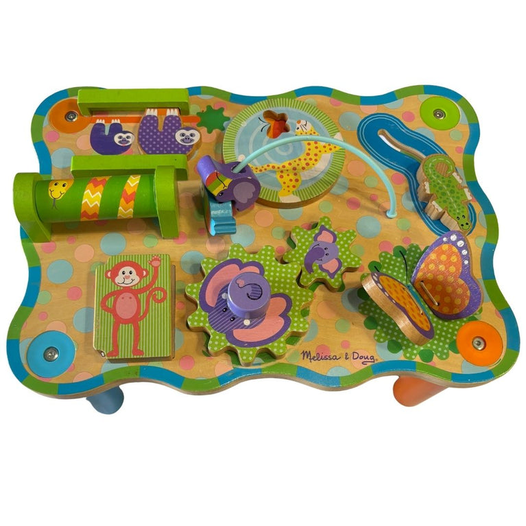 Melissa & Doug First Play Children’s Jungle Wooden Activity Table