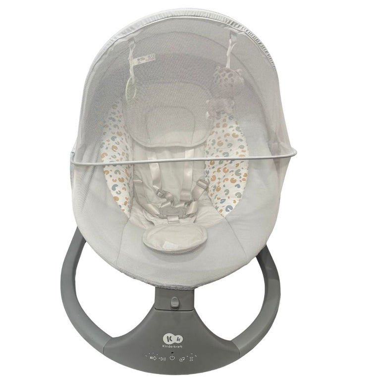 Kinderkraft 2 in 1 Lumi Electric Rocker Bouncer - Light Grey