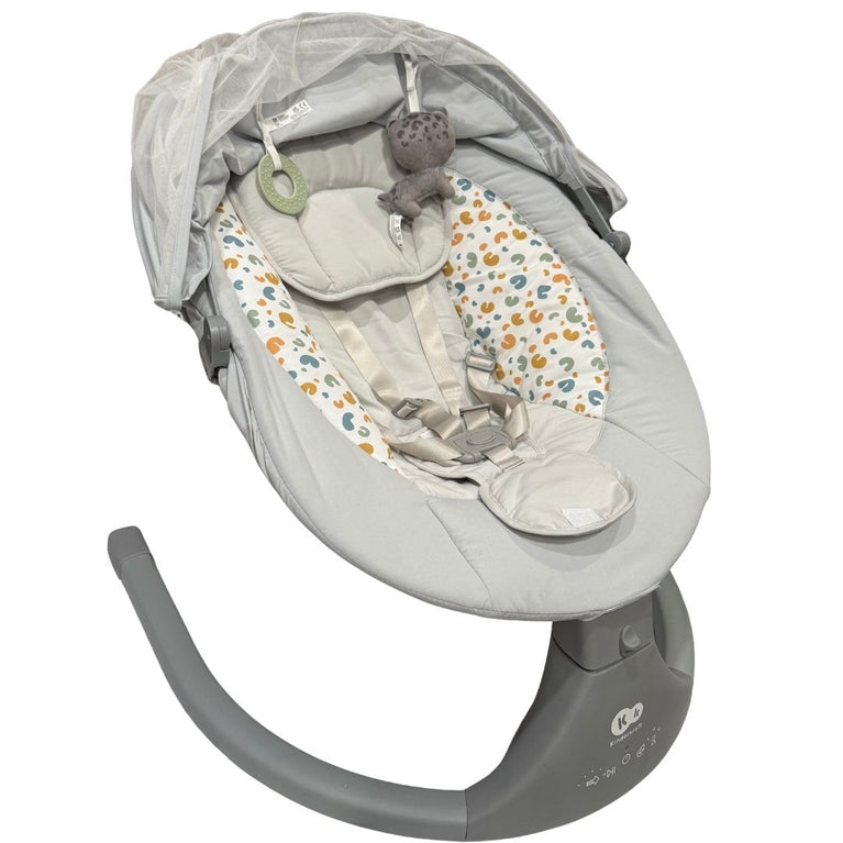 Kinderkraft 2 in 1 Lumi Electric Rocker Bouncer - Light Grey