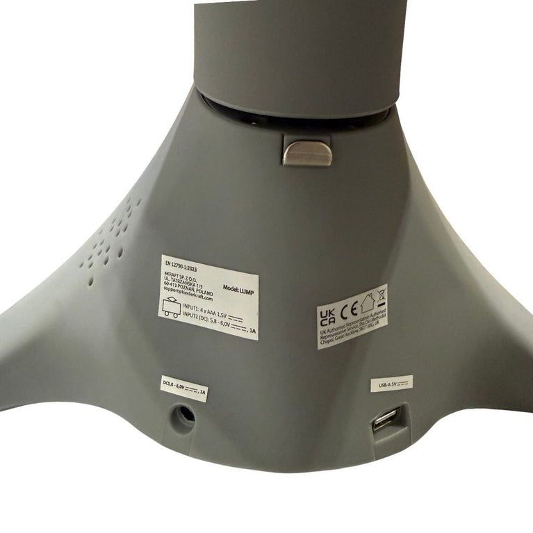 Kinderkraft 2 in 1 Lumi Electric Rocker Bouncer - Light Grey