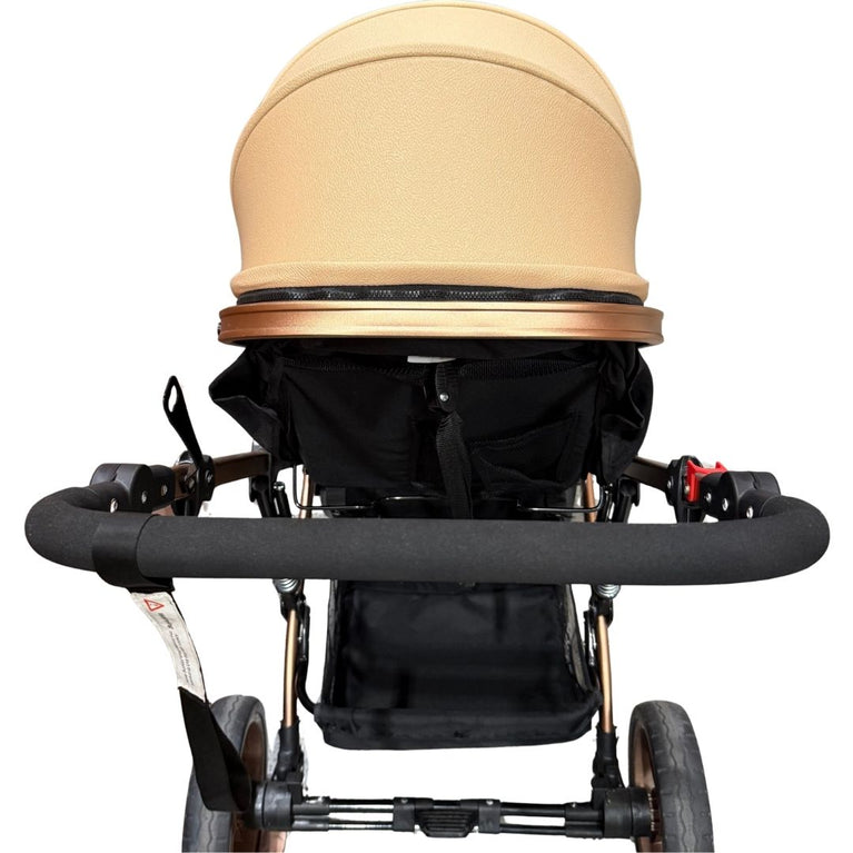 Teknum Luxury 3-in-1 Pram Stroller - Khaki