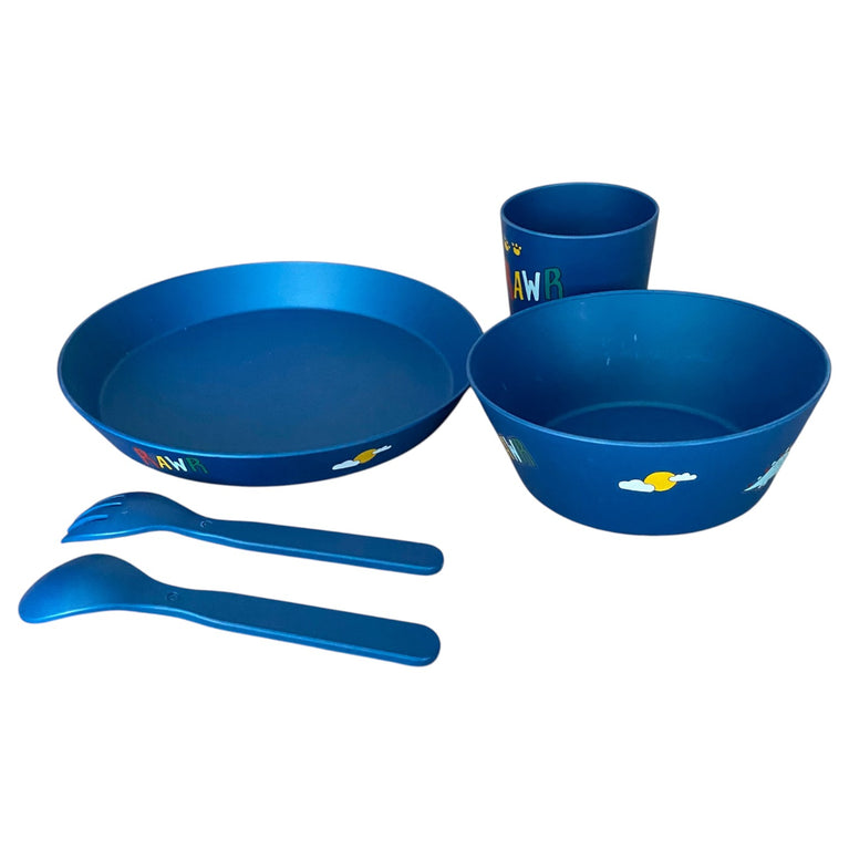 Citron-Dino-Bio-Based-Tableware-Set-Navy-Blue-1-1