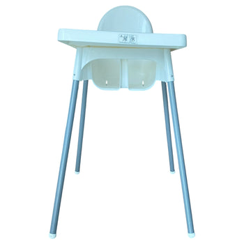 IKEA-Antilop-Highchair-with-Safety-Belt-+-Tray-White-&-Silver-4-2