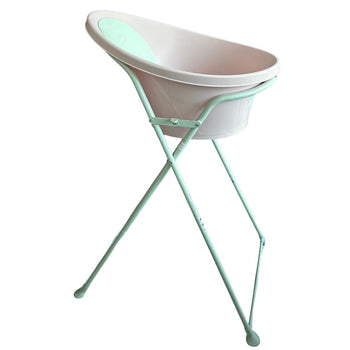 Shnuggle Baby Bath Tub + Foldable Bath Stand - Pink
