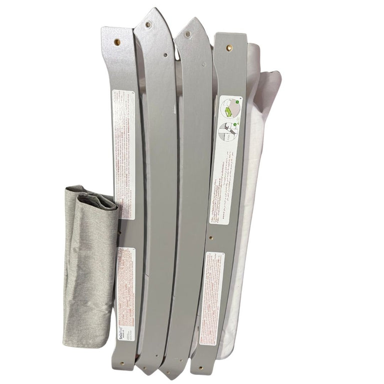 Snuzpod 4 Bedside Crib - Urban Grey