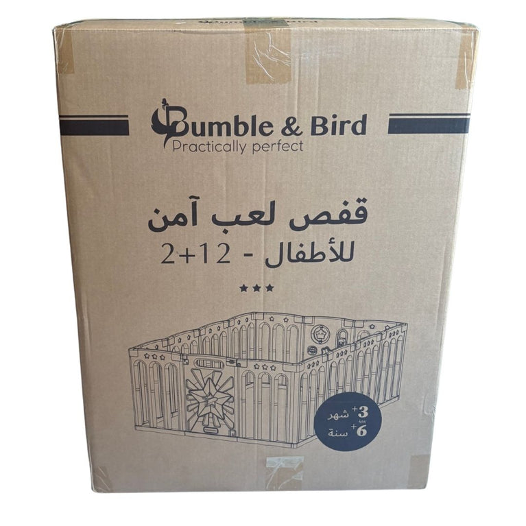Bumble & Bird Baby Safety Large Star Design Playpen 12+2pcs