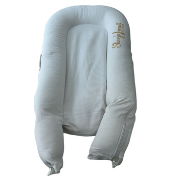 Sleepyhead Deluxe+ Pod - Pristine White with 1 Extra DockATot Floral Cover