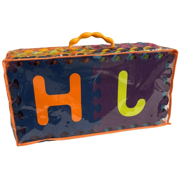 B Toys Alphabet Floor Mat (26 Interlocking & Removable Foam Tiles)