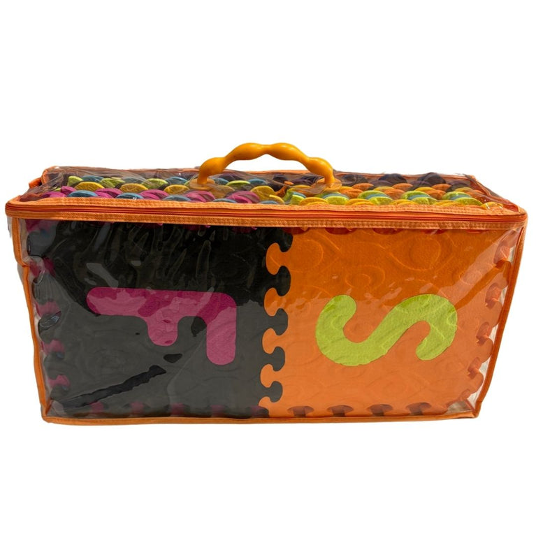 B Toys Alphabet Floor Mat (26 Interlocking & Removable Foam Tiles)