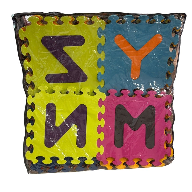 B Toys Alphabet Floor Mat (26 Interlocking & Removable Foam Tiles)