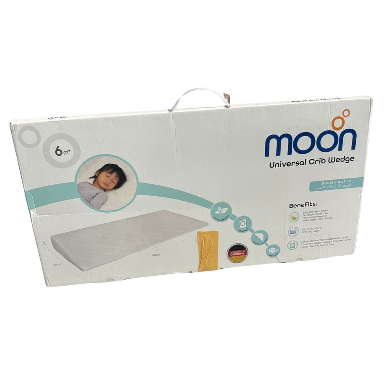 Moon Organic Universal Crib Wedge Pillow - White
