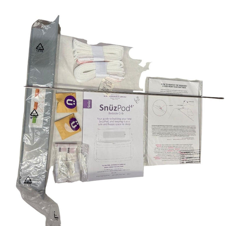 Snuz SnuzPod 4 Bedside Crib - Dove Grey