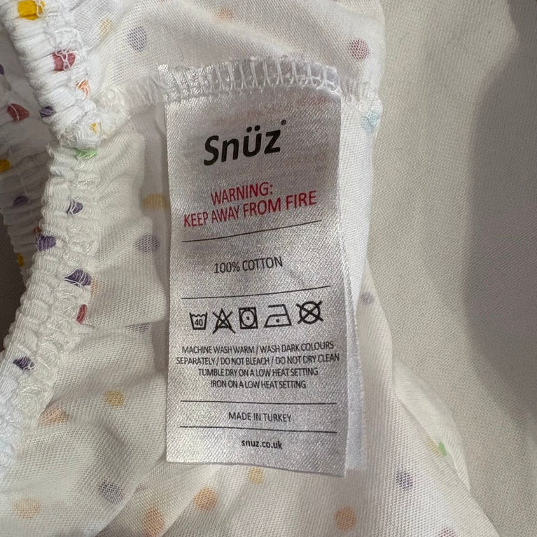 Snuz SnuzPod Crib Fitted Sheets Pack of 2 - Colour Rainbow
