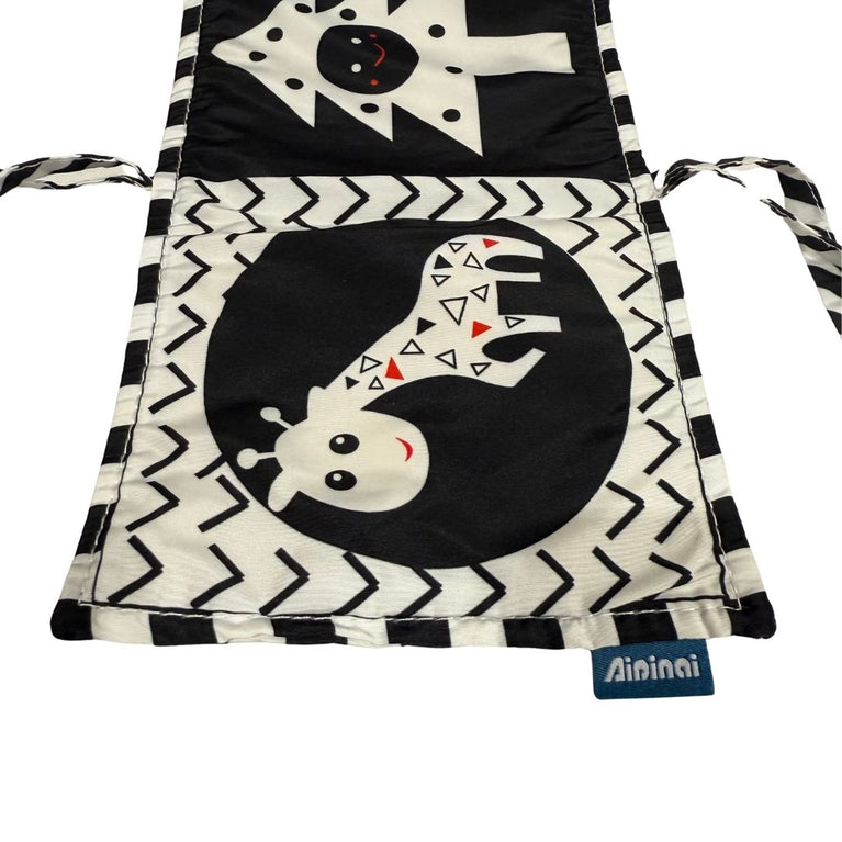 Black and White High Contrast Soft Book Baby for Tummy Time and Crib