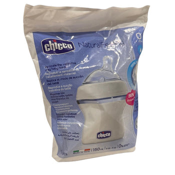 Chicco Natural Feeling Baby Bottle with Silicone Nipple (150 ml)- Pack of 1