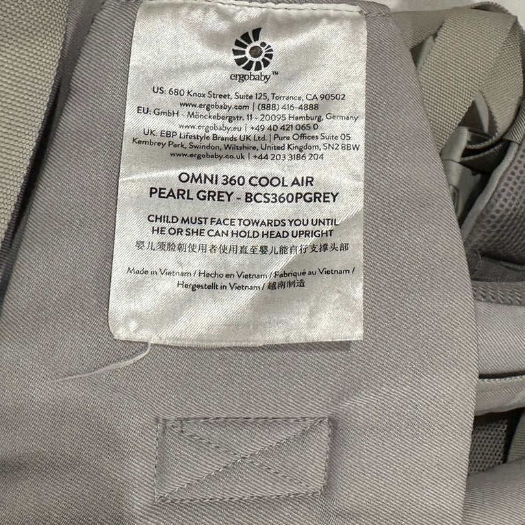 Ergobaby Omni 360 Cool Air Baby Carrier - Pearl Grey