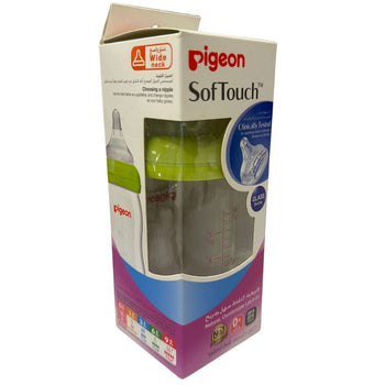Pigeon SofTouch Wide Neck Nursing Glass Bottle - 160 ml