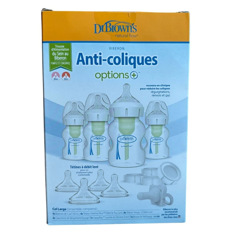Dr Brown's PP Wide Neck Options Newborn Feeding Set