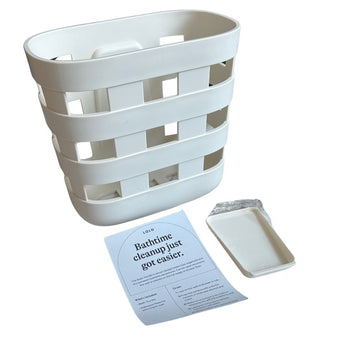 Lalo Bath Toy Bin - White