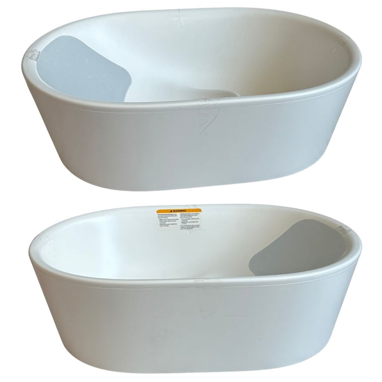 Lalo Bathtime Starter Kit - Modern Baby Bathtub, Rinse Cup & Spout Cover Bundle