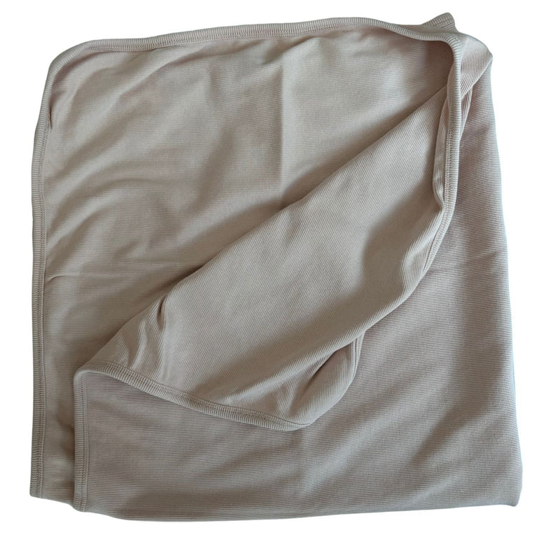 Mushie Ribbed Baby Blanket - Blush