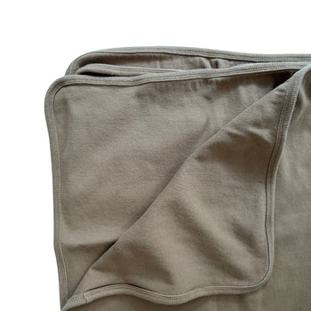 Mushie Ribbed Baby Blanket - Tan