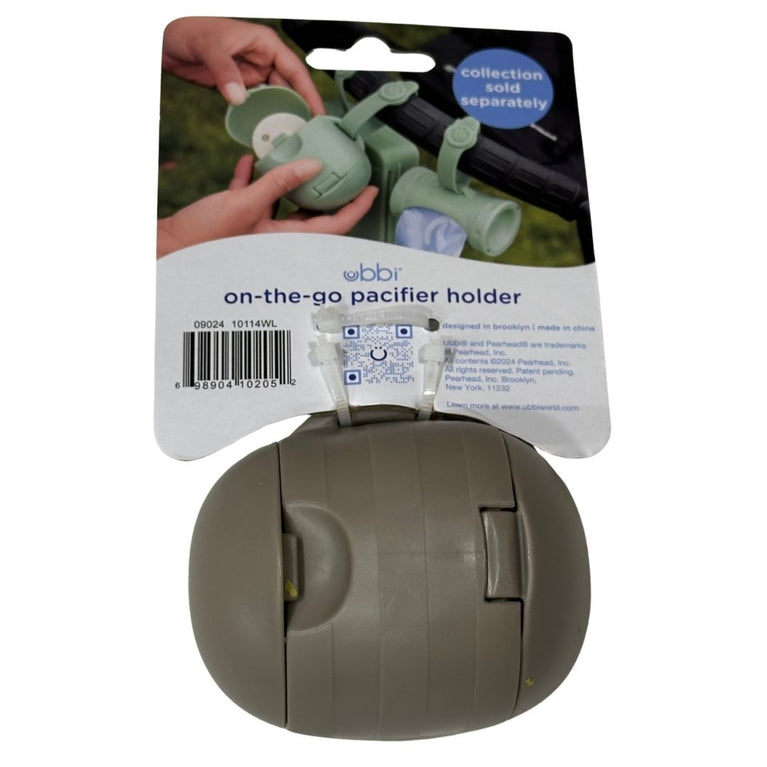 Ubbi On The Go Pacifier Holder - Grey