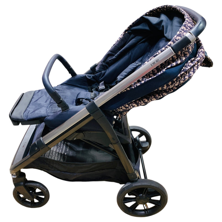 Christian-Dior-Bassinet-and-Stroller-Combo-Blue-and-Beige-Water-1-4