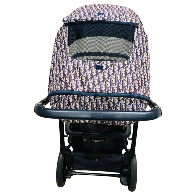 Christian-Dior-Bassinet-and-Stroller-Combo-Blue-and-Beige-Water-1-6