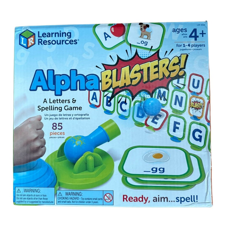 Learning Resources Alphablasters Letter & Spelling Game - 85 Pieces