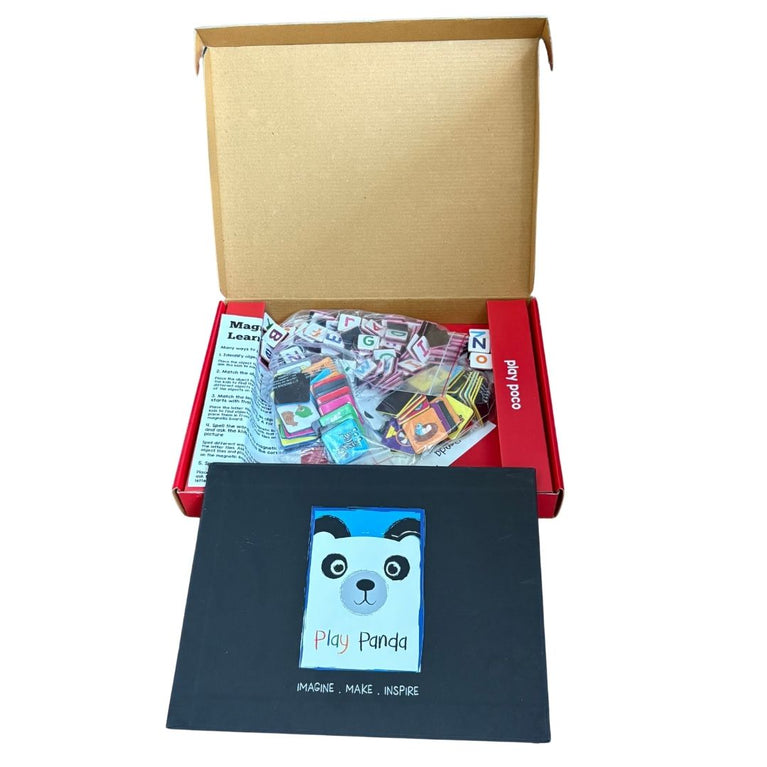 Play Panda Play Poco Magnetic Fun with Alphabet and Words - 64 Picture Magnets and 144 Letter Magnets