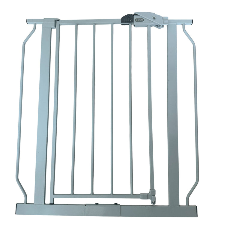 Regalo Extra Wide Span Walk Through Baby Gate White - 56 Inch