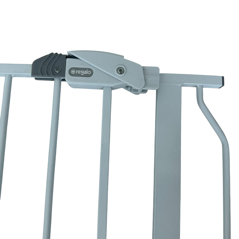 Regalo Extra Wide Span Walk Through Baby Gate White - 56 Inch