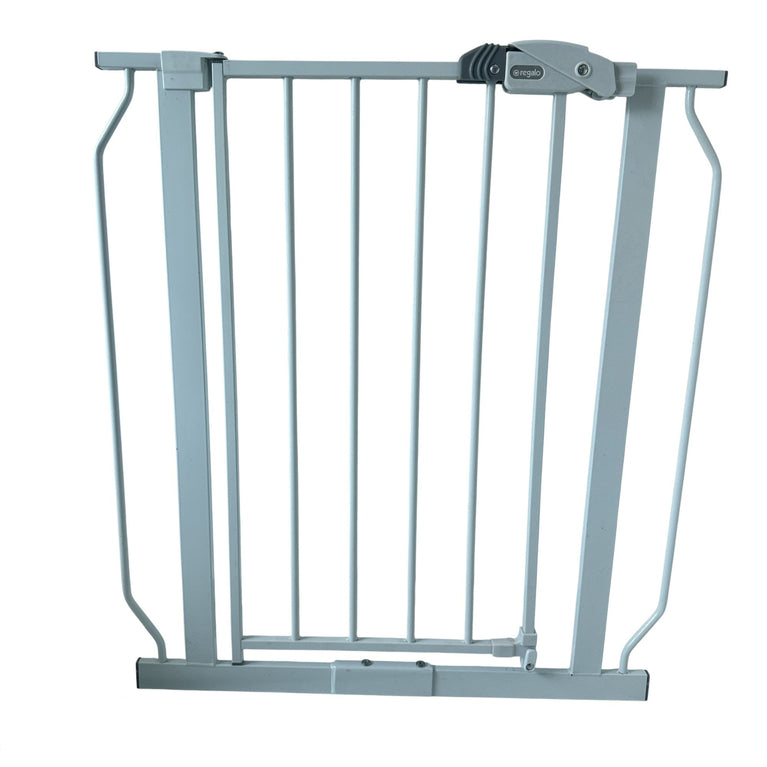 Regalo Extra Wide Span Walk Through Baby Gate White - 56 Inch