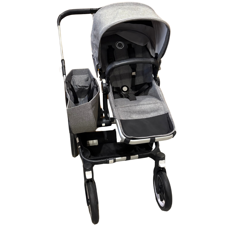 Bugaboo Donkey 3 Mono Seat Stroller with Bassinet Fabric Complete - Grey Melange