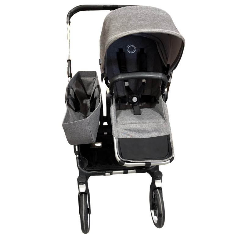 Bugaboo Donkey 3 Mono Seat Stroller with Bassinet Fabric Complete - Grey Melange