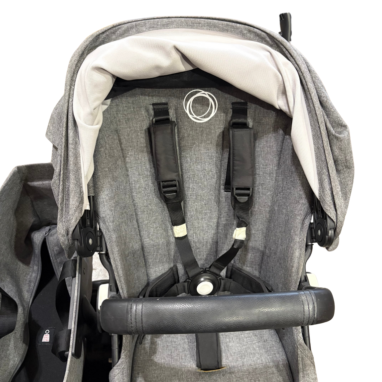 Bugaboo Donkey 3 Mono Seat Stroller with Bassinet Fabric Complete - Grey Melange