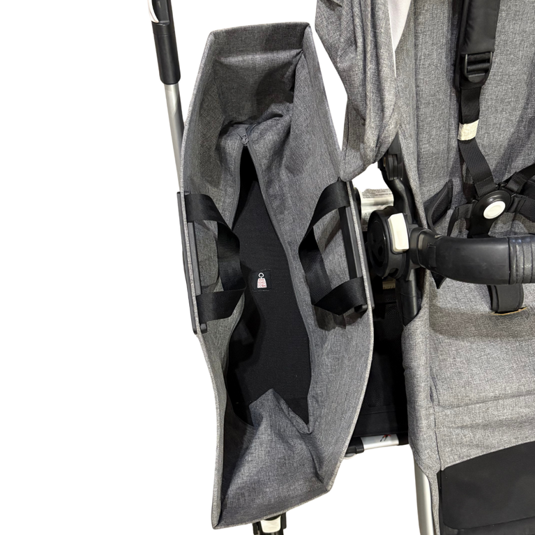 Bugaboo Donkey 3 Mono Seat Stroller with Bassinet Fabric Complete - Grey Melange