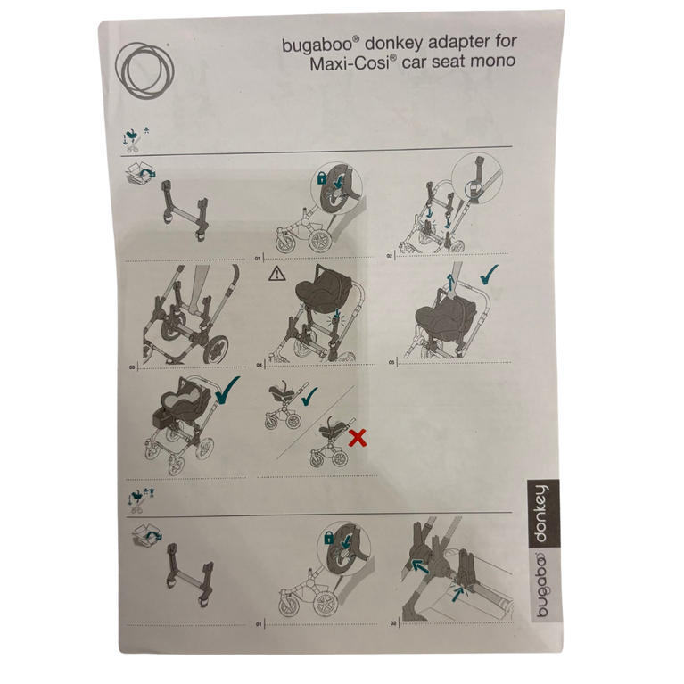 Bugaboo Donkey Adapter For Maxi-Cosi Car Seat - Mono