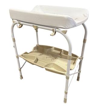 Jikel Ripple Standing Bath & Changing Table - Beige