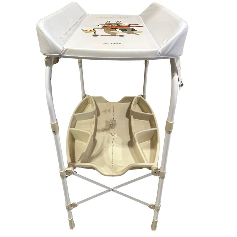 Jikel Ripple Standing Bath & Changing Table - Beige