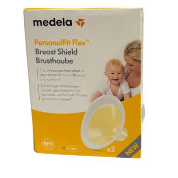 Medela PersonalFit Flex Breast Shields, 21mm Breast Pump Flanges - Pack of 2