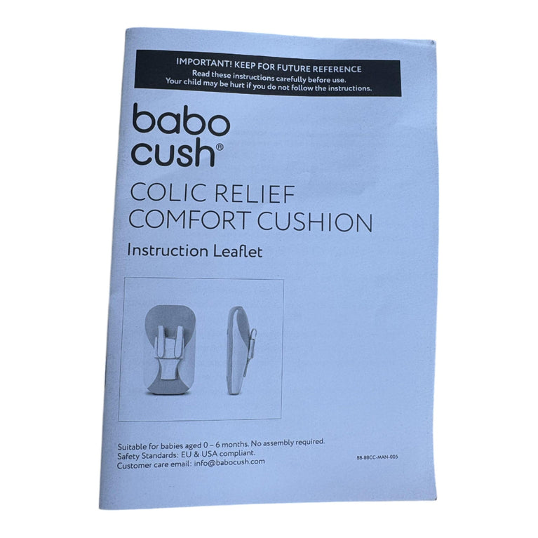 Babocush Colic Relief Comfort Cushion-White