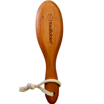 KeaBabies Baby Wooden Soft Hair Brush